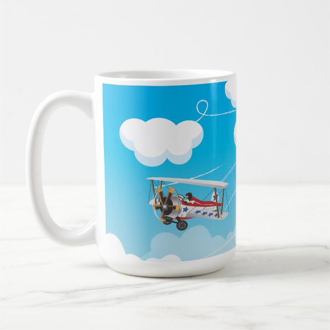 flygplan kaffemugg (Vänster)
