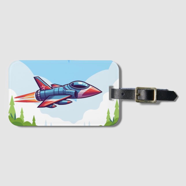 Flygplan/kombattant jet bagagebricka (Framsida horisontal)