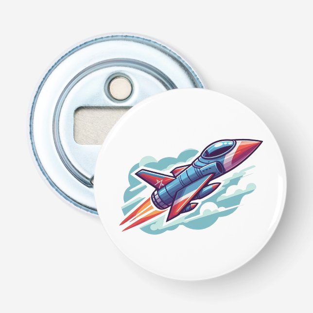 Flygplan/kombattant jet flasköppnare (Framsidan)