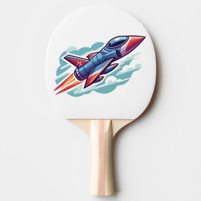 Flygplan/kombattant jet pingisracket (Framsidan)