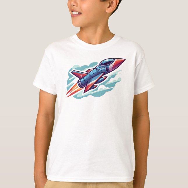 Flygplan/kombattant jet t shirt (Framsida)