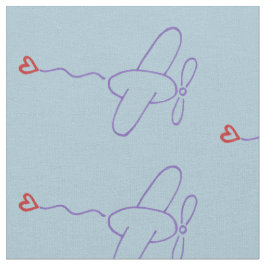 Flygplan med hjärta tyg