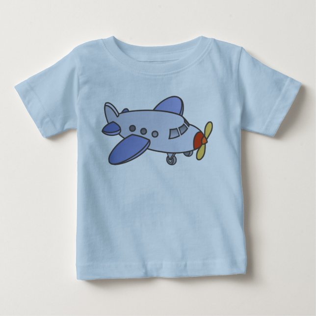 Flygplan med högt flygplan tee shirt (Framsida)