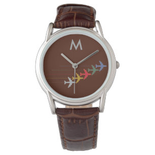 Flygplan med inledande start armbandsur