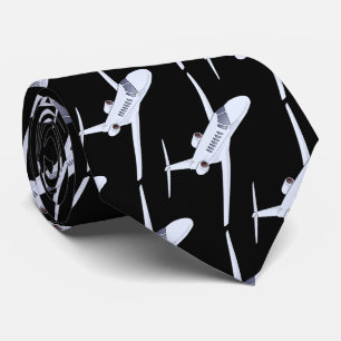 Flygplan med svart bakgrund slips