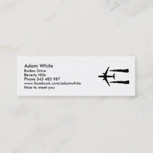 Flygplan Mini Visitkort