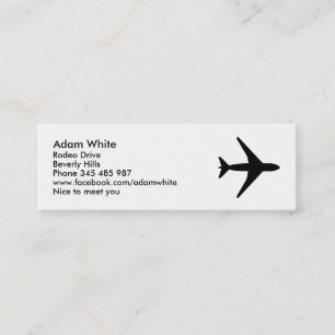 Flygplan Mini Visitkort
