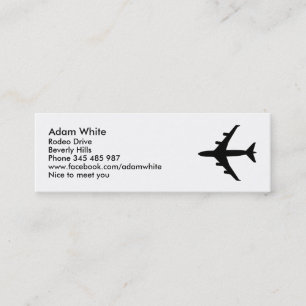 Flygplan Mini Visitkort