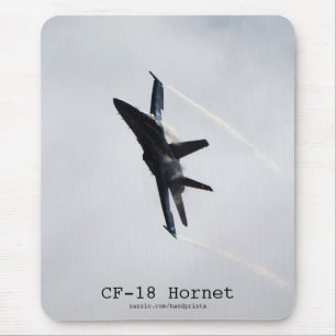 Flygplan Mousepad för bålgeting CF-18 Musmatta