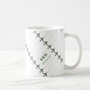 Flygplan mugg med namn