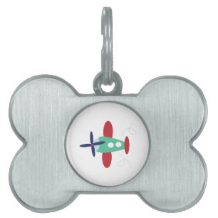 Flygplan Namnbricka Husdjur