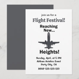 Flygplan når nya höjder Flygfestival Inbjudningar