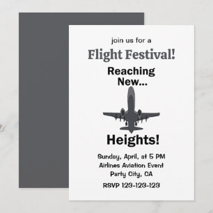 Flygplan når nya höjder Flygfestival Inbjudningar