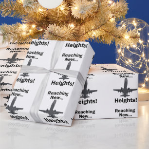 Flygplan når nya höjder Inspirerande Citat Presentpapper