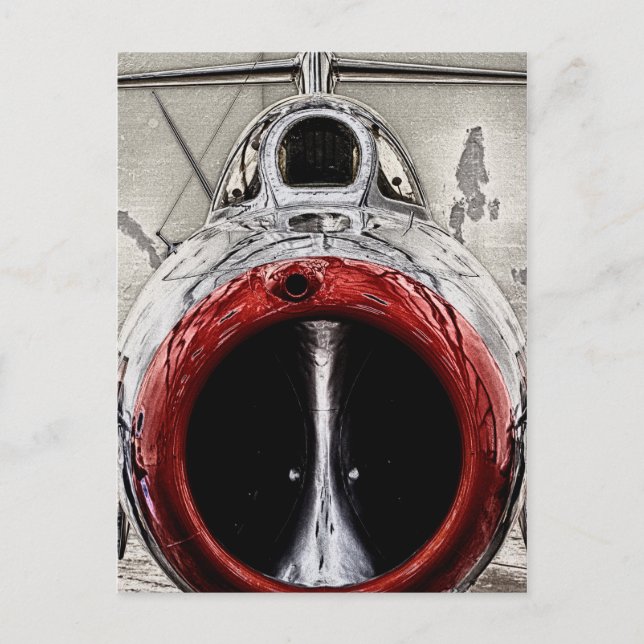 Flygplan näsa vykort (Framsida)