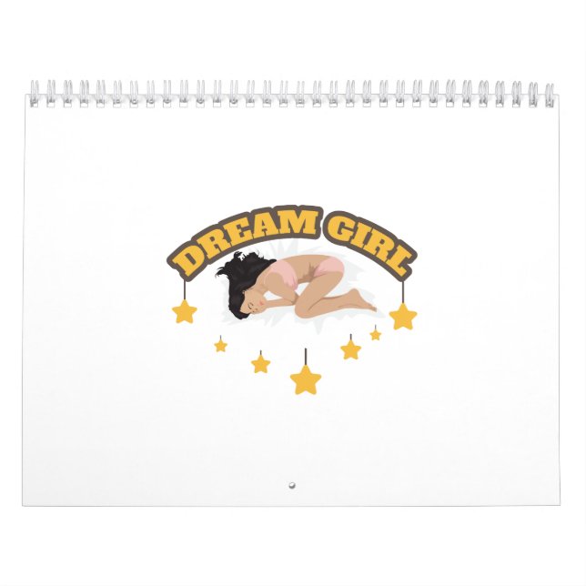 Flygplan Nose Art Dream Girl Gift Idea Kalender (Omslag)