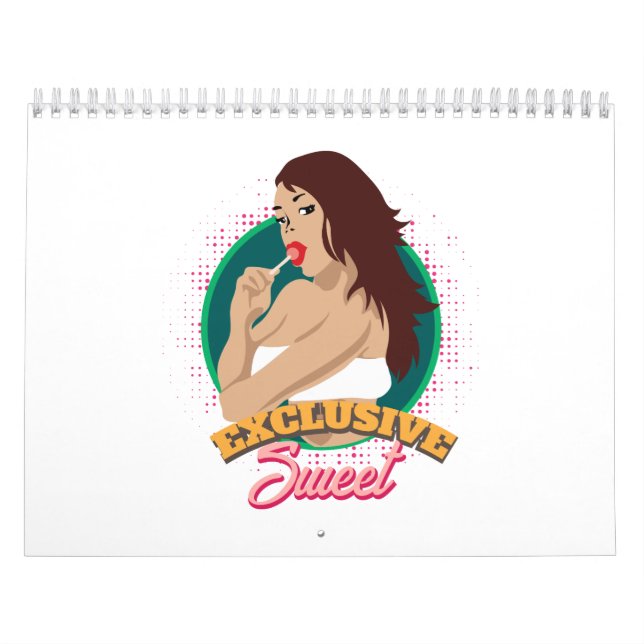 Flygplan Nose Art Girl Exklusiv Sweet Gift Idea Kalender (Omslag)