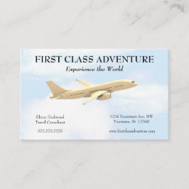 Flygplan och Blå himmel-resor i Agent Visitkort