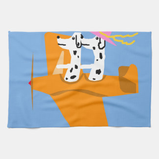 Flygplan och Dalmatians Kökshandduk