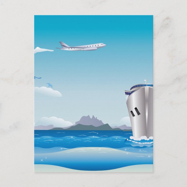 Flygplan och Frakt 2 Vykort (Framsida)