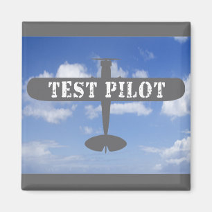 Flygplan och provpilot magnet