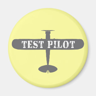 Flygplan och provpilot magnet