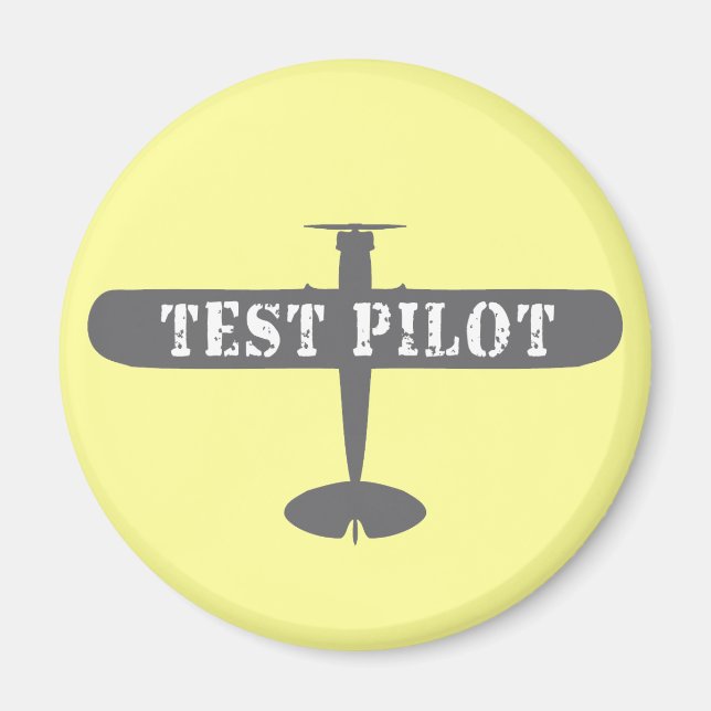 Flygplan och provpilot magnet (Framsidan)