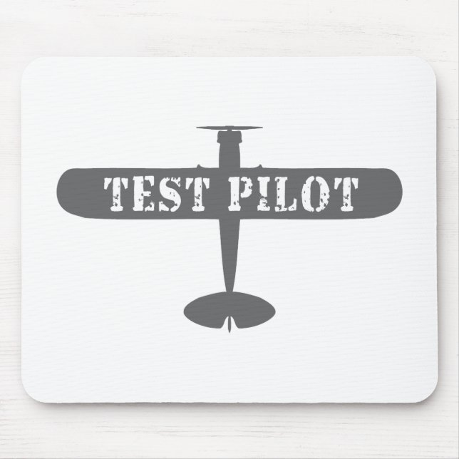 Flygplan och provpilot musmatta (Framsidan)