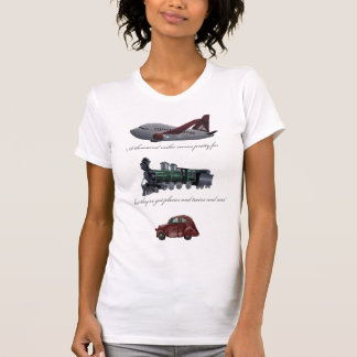 flygplan och tåg och bilar t-shirt
