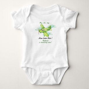 Flygplan Oj, min tid flyger Första födelsedag  T Shirt