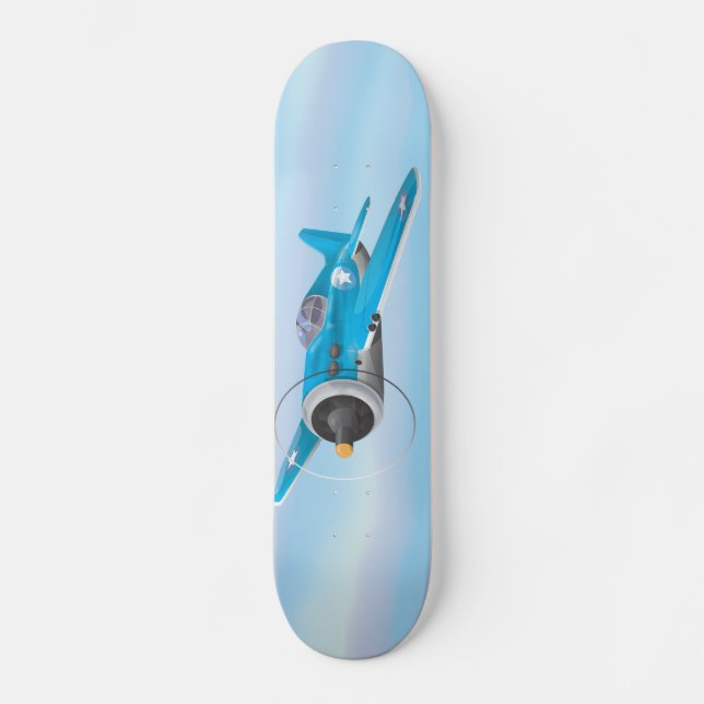 Flygplan Old School Skateboard Bräda 21,6 Cm (Framsida)