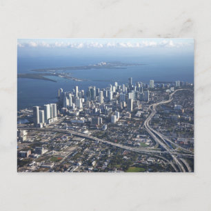 Flygplan över Miami Vykort