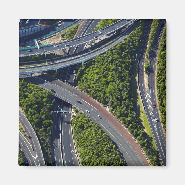 Flygplan över motorvägsavgränsning magnet (Framsidan)