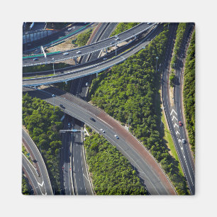 Flygplan över vägkorsningen magnet