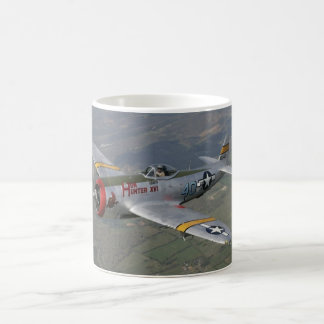 flygplan p-51 magisk mugg
