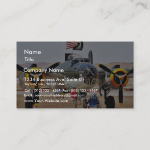 Flygplan på Airshow Visitkort