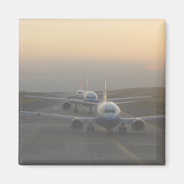 Flygplan på bana magnet (Framsidan)
