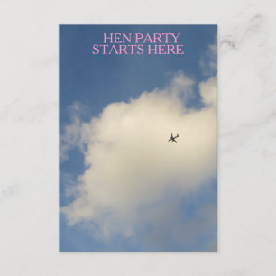 Flygplan på himlen inbjudan