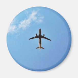 Flygplan på himmel magnet