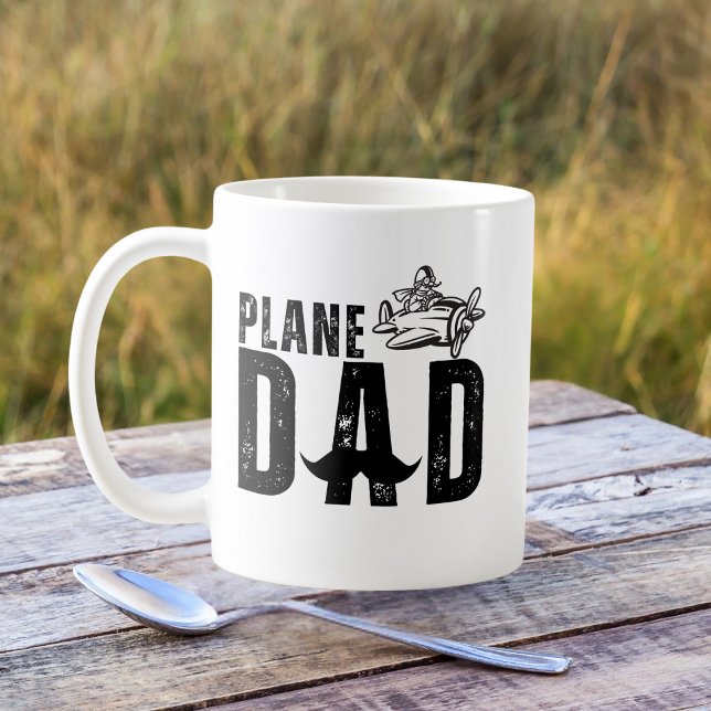 FLYGPLAN Pappa & Vintage-flygplan, Lunj Fars dag Kaffemugg (Skapare uppladdad)