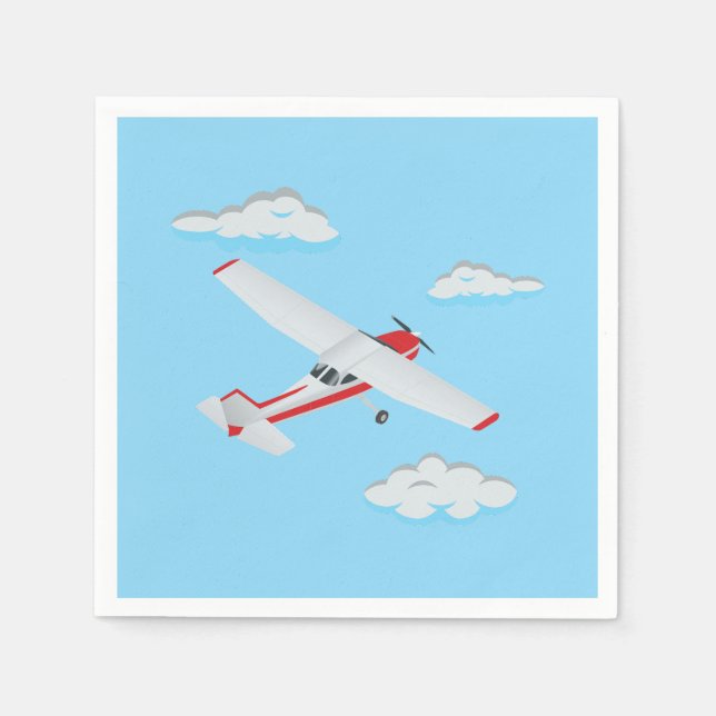 Flygplan Party Samling! Pappersservett (Framsidan)