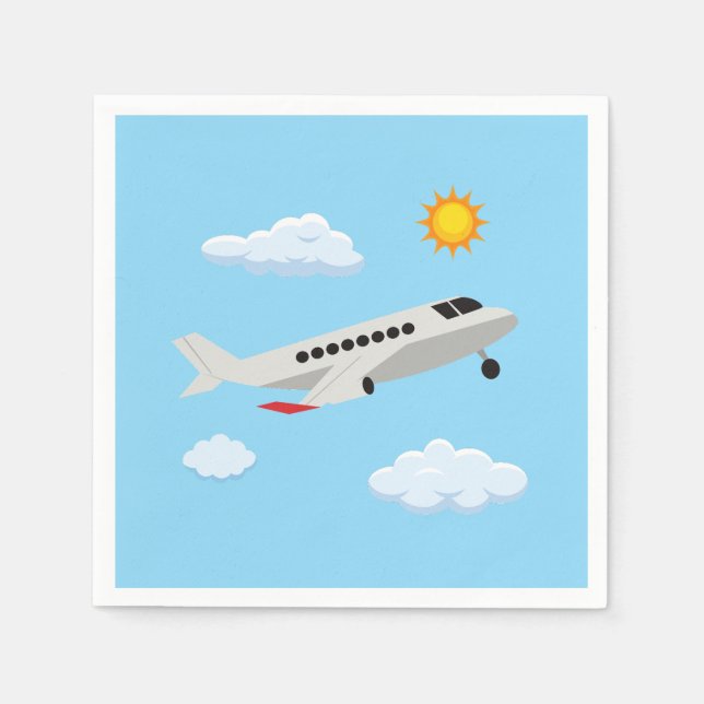 Flygplan Party Samling! Pappersservett (Framsidan)