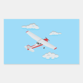 Flygplan Party Samling! Rektangulärt Klistermärke