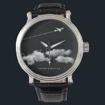 Flygplan/Personlig-pilot på flygplanet/Jet Armbandsur<br><div class="desc">Är det inte en coola i toppen för en pilot, en säsongsresenär eller jet flygplan älskare? Om du vill ändra texten användor du alternativet Anpassa. Om du vill ha mer omfattande textändringar, t.ex. ändringar i teckensnitt, teckensnitt färg eller textlayout, väljer du alternativet Anpassa. Ursprunglig design | Upphovsrätt 2016-Nuvarande | ©riverme*...</div>