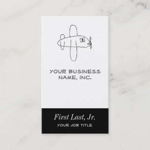 Flygplan [pilot, flygplats, flygplan] visitkort