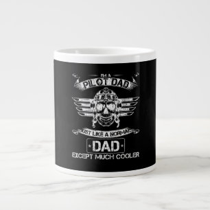 Flygplan Pilot Pappa är bara normal men mycket kyl Jumbo Mugg