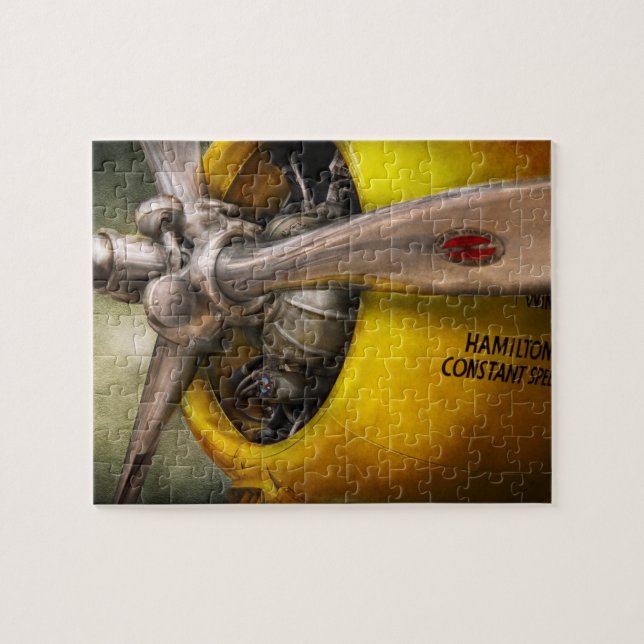 Flygplan - Pilot - Propeller - Twin Wasp Pussel (Horisontell)