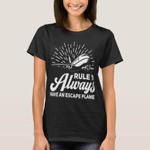 Flygplan Pilot Pun Escape Flygplan Pilot 4 T Shirt