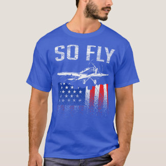 Flygplan Pilot USA T Shirt