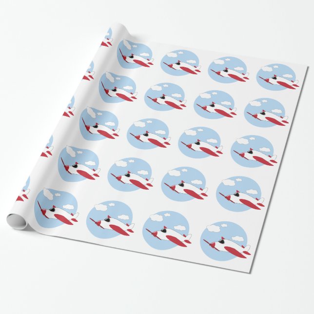 Flygplan Presentpapper (Utrullad)